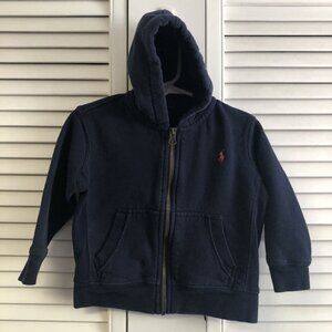 Ralph Lauren Polo Size 2 Blue Zip Up Hoodie